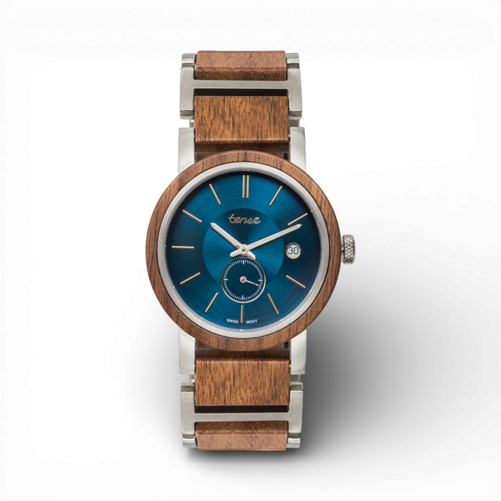 Walnut/Blue