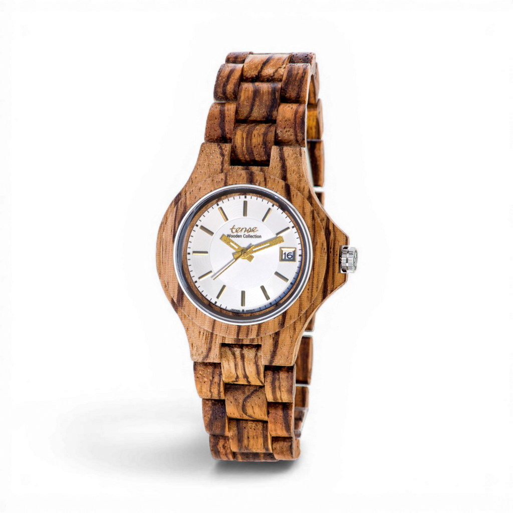 Zebrawood/White Dial