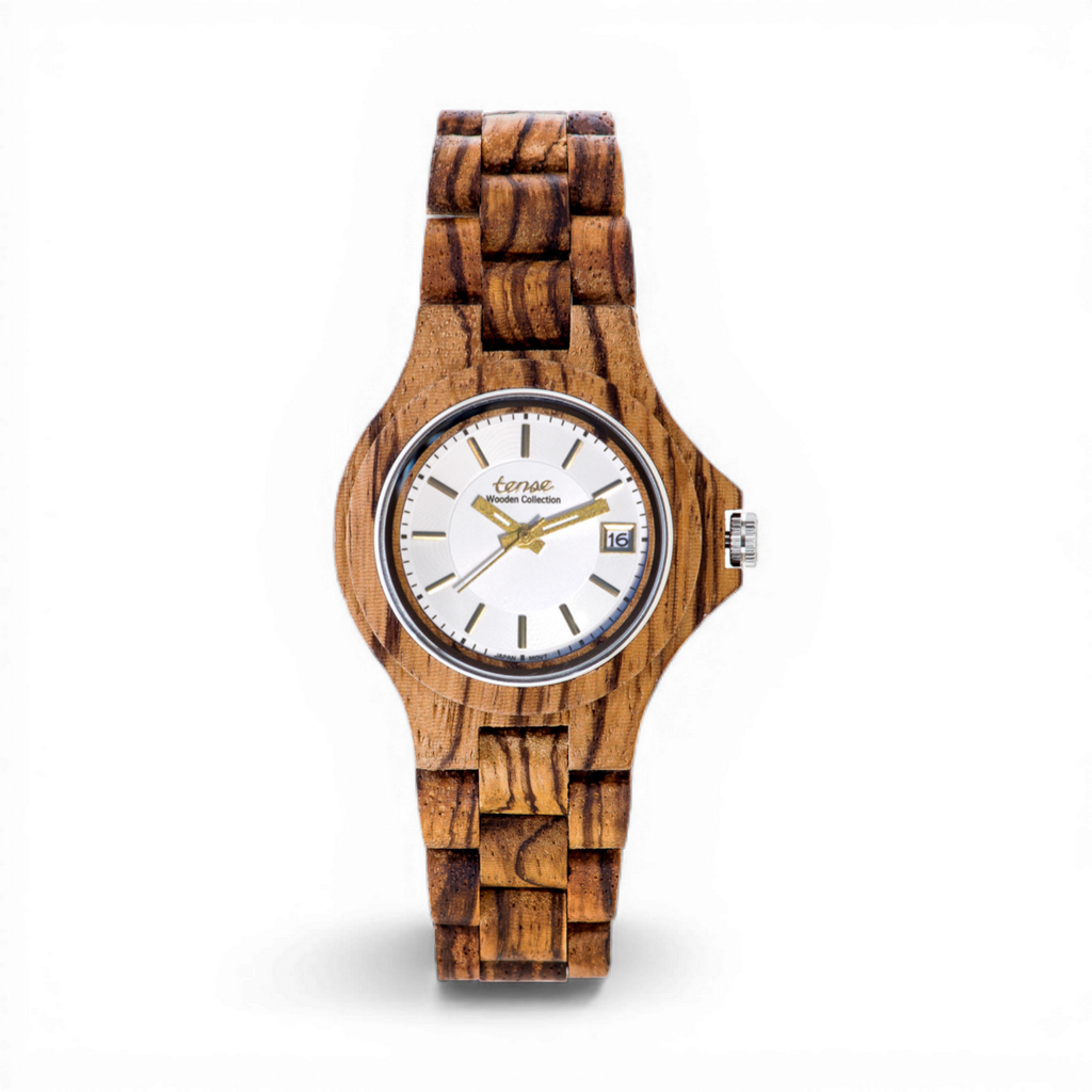 Zebrawood/White Dial