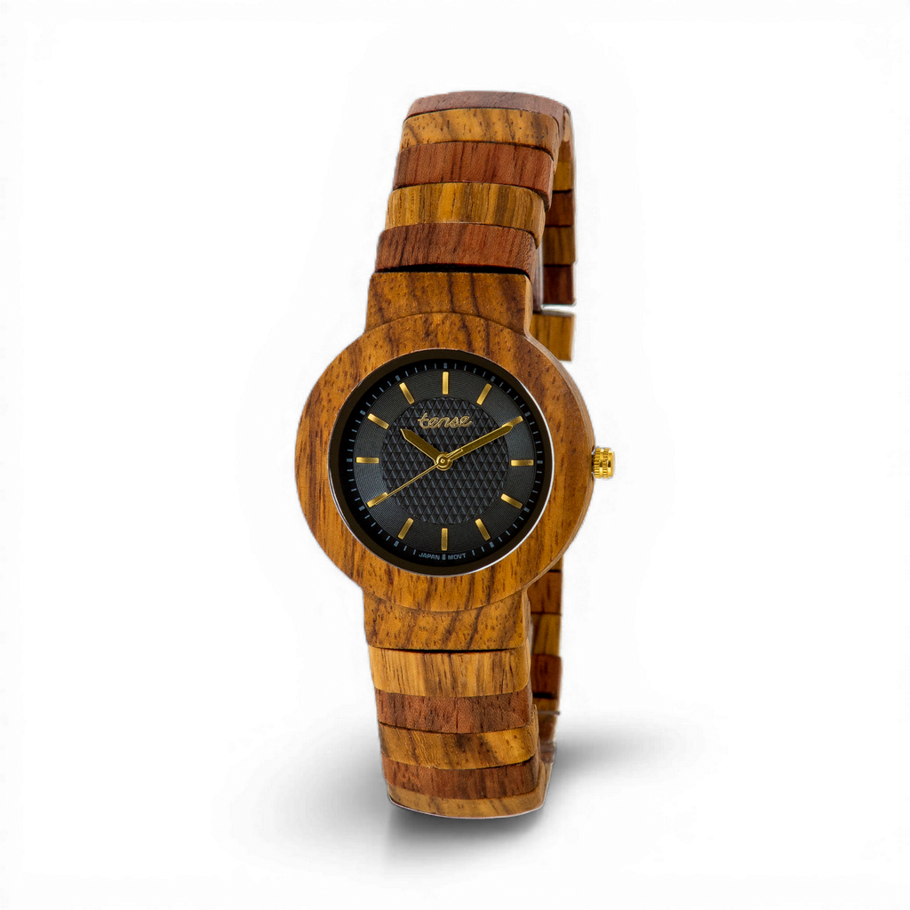 Teak/Black Dial